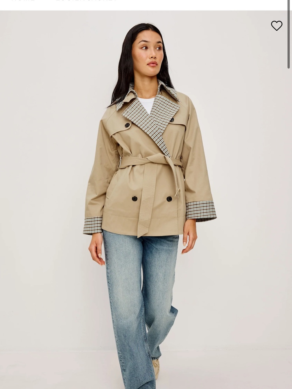 Rails Lucien Belted Crop Trench Coat NWT